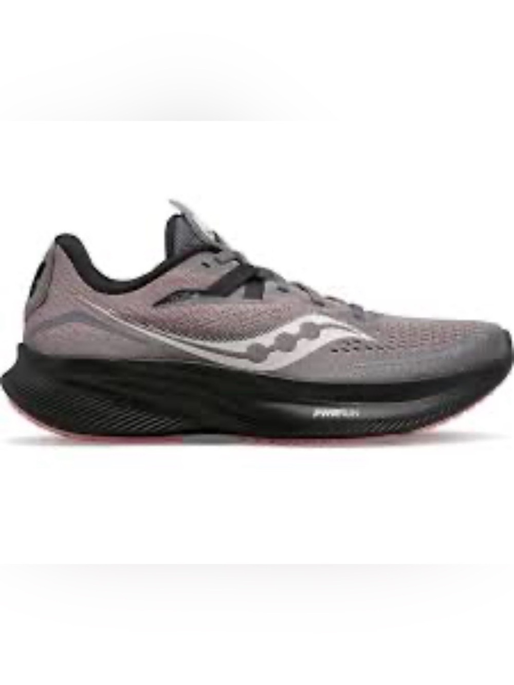 Saucony Ride 15 Women Gray/Purple Athletic Running Shoes Size 9.5 EUC